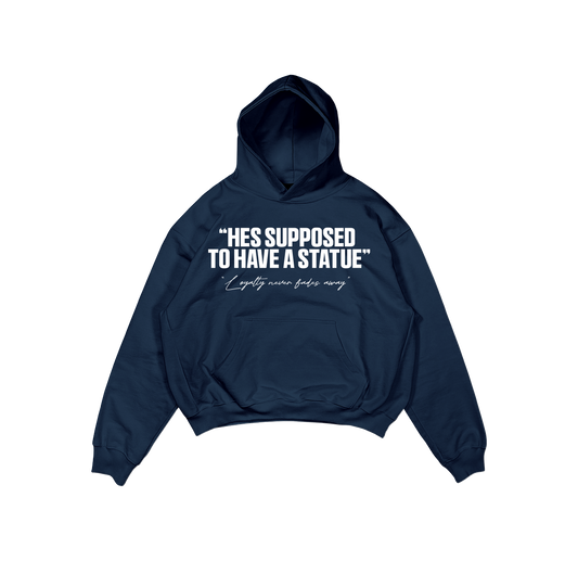 STATUE QUOTE NAVY HOODIE